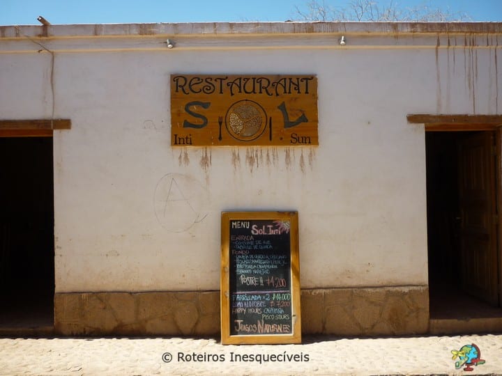Restaurante Sol - San Pedro de Atacama - Deserto do Atacama